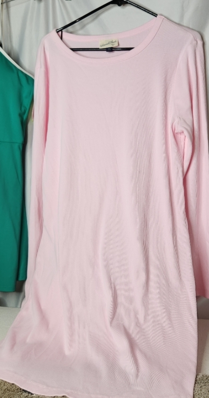 Universal Thread Light Pink Ribbed Long Sleeve Dress XXL - Picture 5 of 13